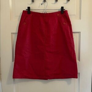 Esprit Vibrant Red Pencil Skirt